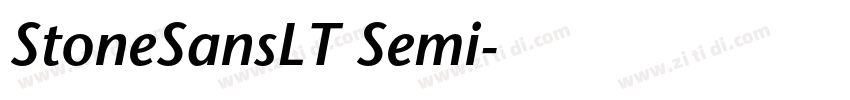 StoneSansLT Semi字体转换